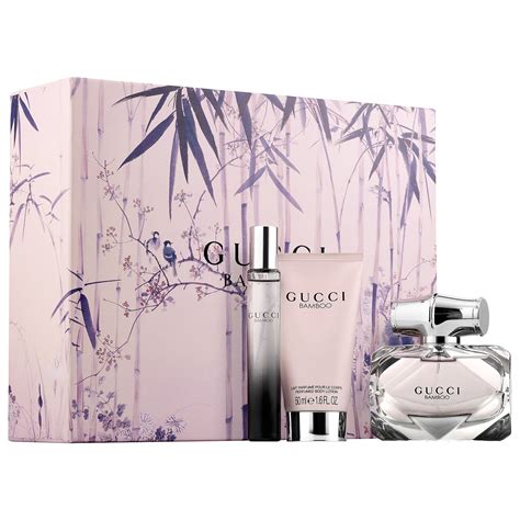 gucci fragrance sets|gucci bamboo gift set sale.